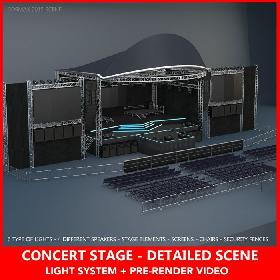 3D Concert stage_Detailed